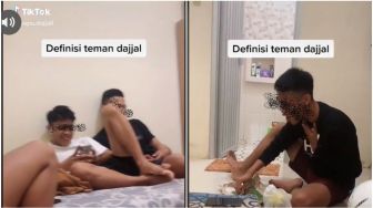 Viral Aksi 'Dajal' Cowok di Bulan Puasa, Publik: Mungkin Lagi Datang Bulan