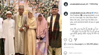 UAS Resmi Nikahi Gadis Asal Jombang Fatimah, Tengku Zul: Mabruk Adinda
