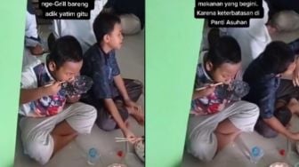 Buka Puasa Bersama Anak Yatim, Ekspresi Lahap Pas Makan Buat Hati Tersentuh