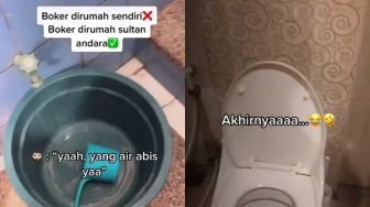 Air Kamar Mandi Habis, Pria Ini Pamer BAB di Toilet Mewah Raffi Ahmad