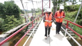 Wow, Landak Punya Empat Jembatan Gantung Baru Rp 13 Miliar