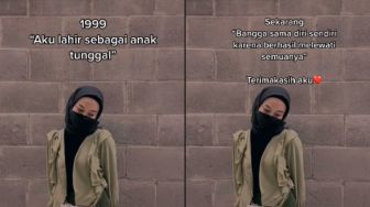 Ditinggal Orangtua dan Hidup Sendiri, Wanita Ini Banjir Semangat Warganet