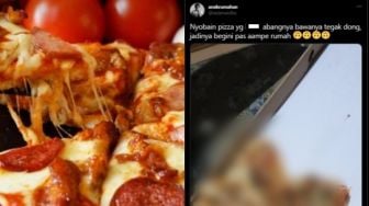 Jajan Pizza Viral, Pria Ini Malah Kaget Pas Buka Kemasan Kardusnya