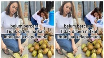 Belum Bercerai tapi Tak Diberi Nafkah, Istri Maell Lee Jual Es Kelapa