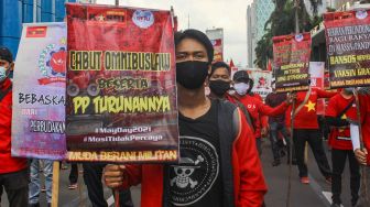 Hari Buruh, SPSI Tangsel Minta Omnibus Law Dicabut dan THR Tak Dicicil