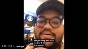 Viral Pria Gendong Bayi Teriak-teriak Tanpa Masker, Hina Masyarakat