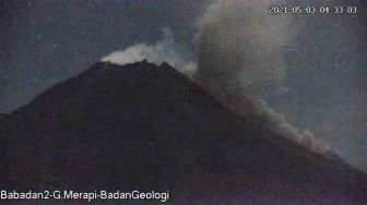 Update Merapi, Tercatat Luncuran Lava ke Arah Tenggara dan Barat Daya