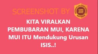 CEK FAKTA: Viral MUI Dukung Urusan ISIS, Benarkah?