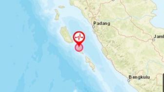 Gempa Bumi Pagi Ini, Mentawai Gempa 5,8 SR, Getaran Terasa di Bukittinggi