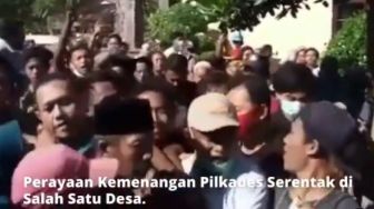 Viral Kerumunan Kemenangan Pilkades di Probolinggo, Netizen: Corona Kemana