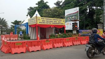 H-1 Larangan Mudik, Polres Tangerang Kota Dirikan Posko Penyekatan-Cek Poin