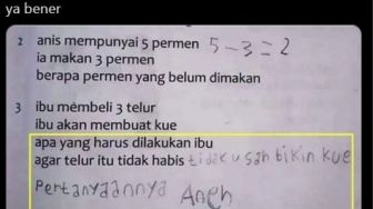 Kerjakan Soal Matematika, Jawaban Murid Bikin Warganet Mikir Ulang