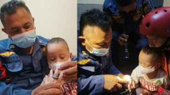 Mur Tidak Bisa Lepas dari Jari Bocah di Bekasi, Damkar Turun Tangan