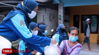 Pramuka UIN KHAS Jember Salurkan Zakat Fitrah 2,5 Ton Beras