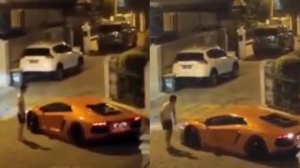 Viral Lamborghini Geber-Geber di Tengah Pemukiman Warga, Publik: Jangan Dilawan Dia Berduit!