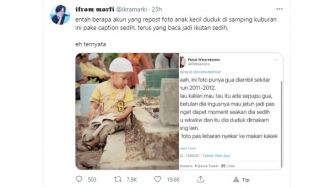 Telanjur Viral, Cerita Foto Bocah di Kuburan Ternyata di Luar Dugaan