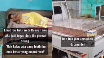 Momen Haru Anak Diam-diam Beli Kasur, Ekspresi Orang Tuanya Disorot