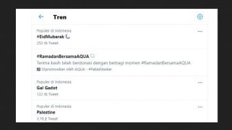 Tagar #EidMubarak Trending Topik Twitter Indonesia, Selamat Idul Fitri