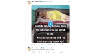 Anak Beri Kejutan Kasur, Ekspresi Pasutri Lansia Ini Menyentuh Hati