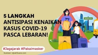 INFOGRAFIS: 5 Langkah Antisipasi Kenaikan Kasus Covid-19 Pasca Lebaran!