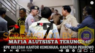CEK FAKTA: KPK Geledah Kantor Menhan Prabowo karena Kasus Mafia Alutsista?