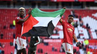 Penyerang Israel Kembali Edit Bendera Palestina, Pogba Jadi Sasaran