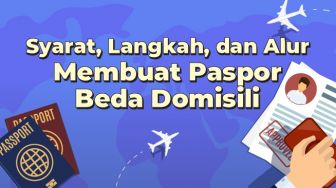 INFOGRAFIS: Syarat, Langkah, dan Alur Membuat Paspor Beda Domisili