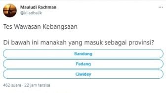 Gegara Jokowi Salah Ucap, Viral Tes Wawasan Kebangsaan soal Provinsi Padang