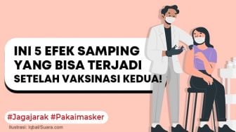 INFOGRAFIS: Ini 5 Efek Samping yang Bisa Terjadi Setelah Vaksinasi Kedua!