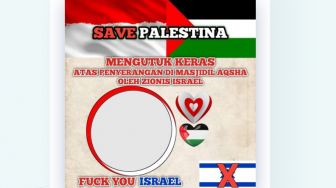 12 Bingkai Foto Bela Palestina, Cocok untuk Status WA, IG, dan FB