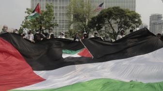 Aksi Solidaritas Dukung Palestina di Jakarta