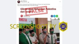 CEK FAKTA: Benarkah Gibran Rakabuming akan Bebaskan Palestina dari Israel?