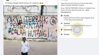 CEK FAKTA: Foto Jokowi 'Karya Terbaik Pemerintah Adalah Hutang', Benarkah?