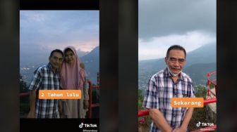 Viral Pria Kenang Mendiang Istri, Kunjungi Tempat Liburan Pakai Baju Sama