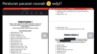 Viral Pasangan Bikin Peraturan Pacaran, 'Sekali Melanggar Auto Bangkrut'