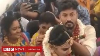 India Terapkan Pembatasan Kerumunan, Pengantin Nikah di Pesawat