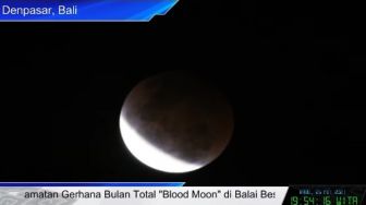 Sudah Mulai! Link Live Streaming Gerhana Bulan Total di Denpasar Bali, Dijamin Jelas!