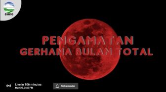Link Live Streaming Gerhana Bulan Total BMKG dari Kabupaten Gowa