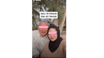 Viral Pasangan Beda Usia Pamer Kemesraan: Semoga Istri Pertama Tidak Lihat