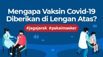 INFOGRAFIS: Mengapa Vaksin Covid-19 Diberikan di Lengan Atas?