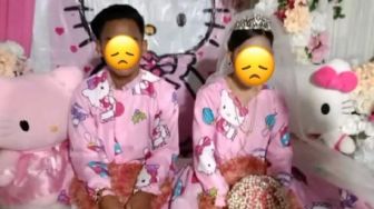 Viral Pernikahan Bertema Hello Kitty, Ekspresi Si Pengantin Malah Jadi Sorotan