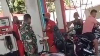 Viral Video Oknum TNI Tempeleng Petugas SPBU Waipare