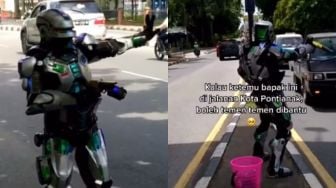 Demi Pengobatan Istri, Suami Rela Ngamen Pakai Kostum Robot