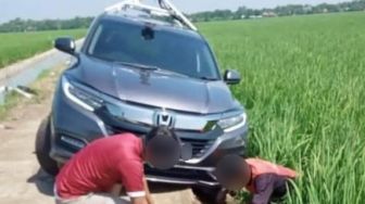 Honda HRV Nyaris Nyungsep ke Sawah Malah Panen Sindiran, Benda di Atas Mobil Jadi Sebabnya