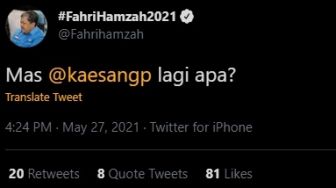 Ramai Video Klarifikasi Felicia Tissue, Fahri Hamzah: Mas Kaesang Lagi Apa?