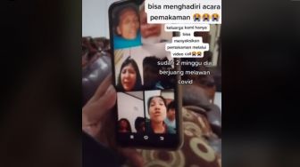 Haru! Gegara Pandemi, Anak-anak Saksikan Pemakaman Ibu Lewat Video Call