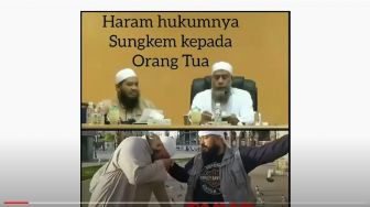 Viral Video Pendakwah Sebut Sungkem ke Orang Tua Hukumnya Haram