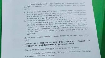 Puluhan Pejabat Dinkes Provinsi Banten Mengundurkan Diri: Kami Bekerja Penuh Ketakutan