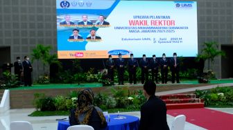 UMS Menuju World Class University, Sofyan Anif Lantik Wakil Rektor Usia Muda