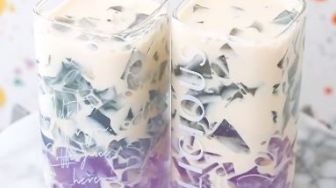 Pas Diminum Sore Menjelang Malam, Simak Resep Galaxy Jelly Drink yang Menawan